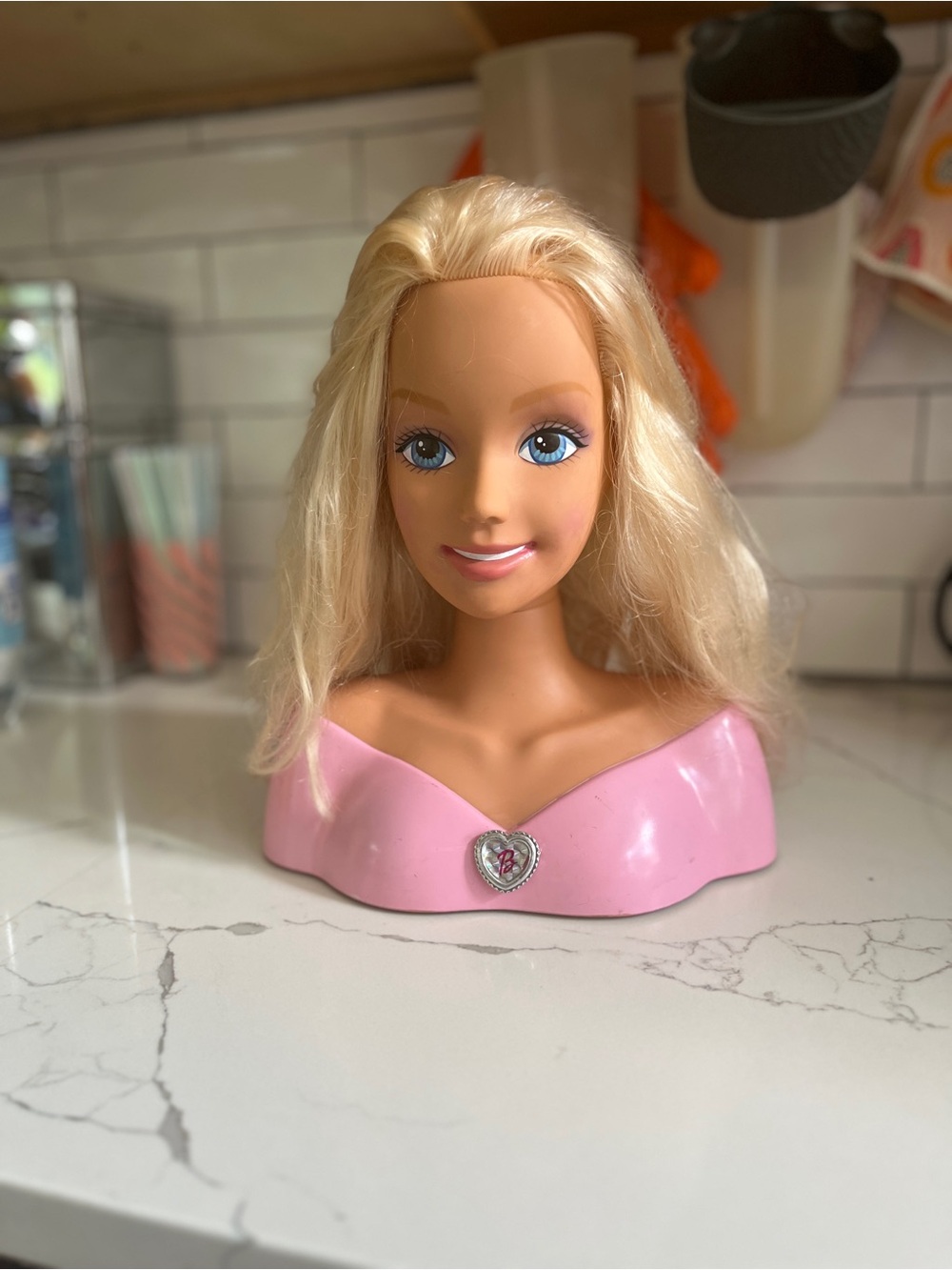 Barbie Styling Head Talking WORKS Make Me Pretty 1999 12" Tall large makeup doll